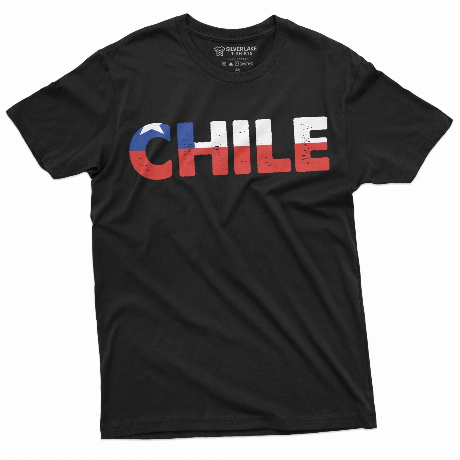 Chile T-shirt Mens Chilean flag Tee Shirt Patriotic Nations Symbolism Tee Shirt S