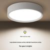 Ultra-thin LED Surface Round Ceiling Light for Aisles, Corridors, Entrances - Punch-free Installation