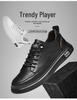 Men's No-Tie White Casual Sports Shoes - Autumn Soft Sole Fashion Sneakers