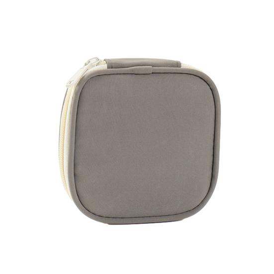 

Jewelry Bag Chinese Design Compact Travel Jewelry Organizer Soft Material Small Large Sizes Ring S серый