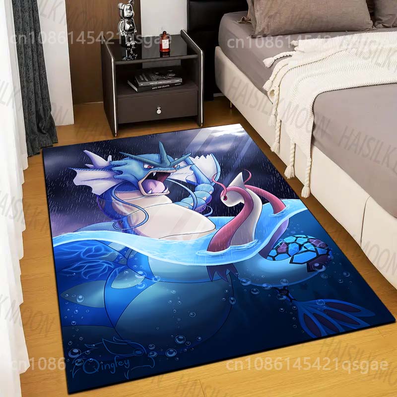 

1PC P-Pokemon Gyarados Printed Cartoon Carpets Living Room Bedroom Sofa Bedside Floor Mat Area Rug Home Decor Gifts Potdemiel 40cm x 60cm