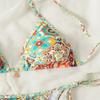 Printed Sexy Bikini Beach Hot Swimsuit Women's High-end