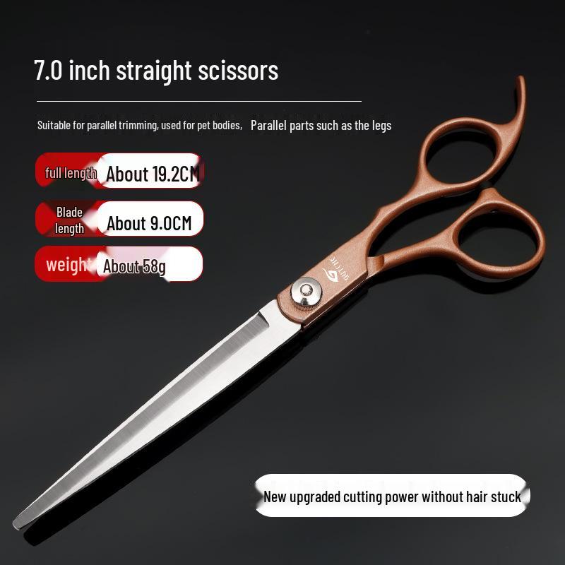 7-inch Curved Pet Grooming Scissors Set for Dogs – Popular Trimming Tools Collection