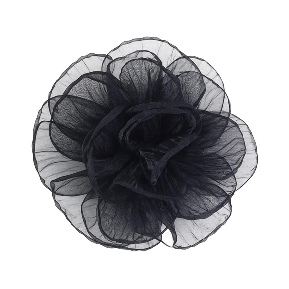 Handmade Oversized Yarn Flower Fairy Style Flower Corsage Elegant Dress Pin  Women