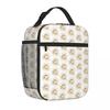 Bestselling White Rose Watercolor Three Compartment Lunch Handbag Middle School Food Cooler Bag