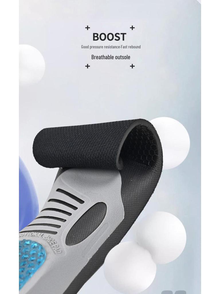 Pánské sportovní vložky tlumící nárazy z EVA - Prodyšné, absorbující pot, deodorizační, s podporou klenby pro ochranu nohy