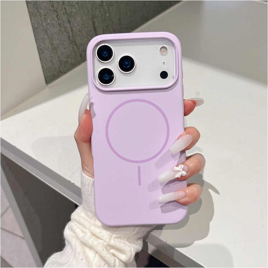 Liquid Silicone Magnetic Slim Phone Case For Magsafe Apple iPhone 13 14 15 16 17 Pro Max Plus Air Protective Soft Cover