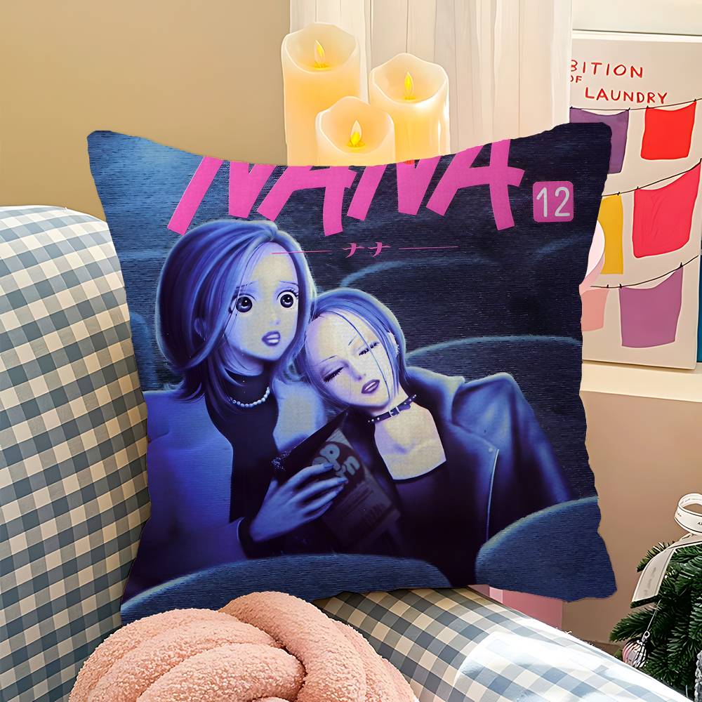 NANA Pillow Anime Pillow Sofa Bed Head Pillow Cover Cushion Cover 45x45 Cm Fashion