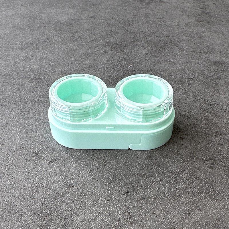1PC Cream Colour Contact Lenses Box Travel Holder Container Soaking Contact Lens Box Mini Contact Lenses Case Accessorie