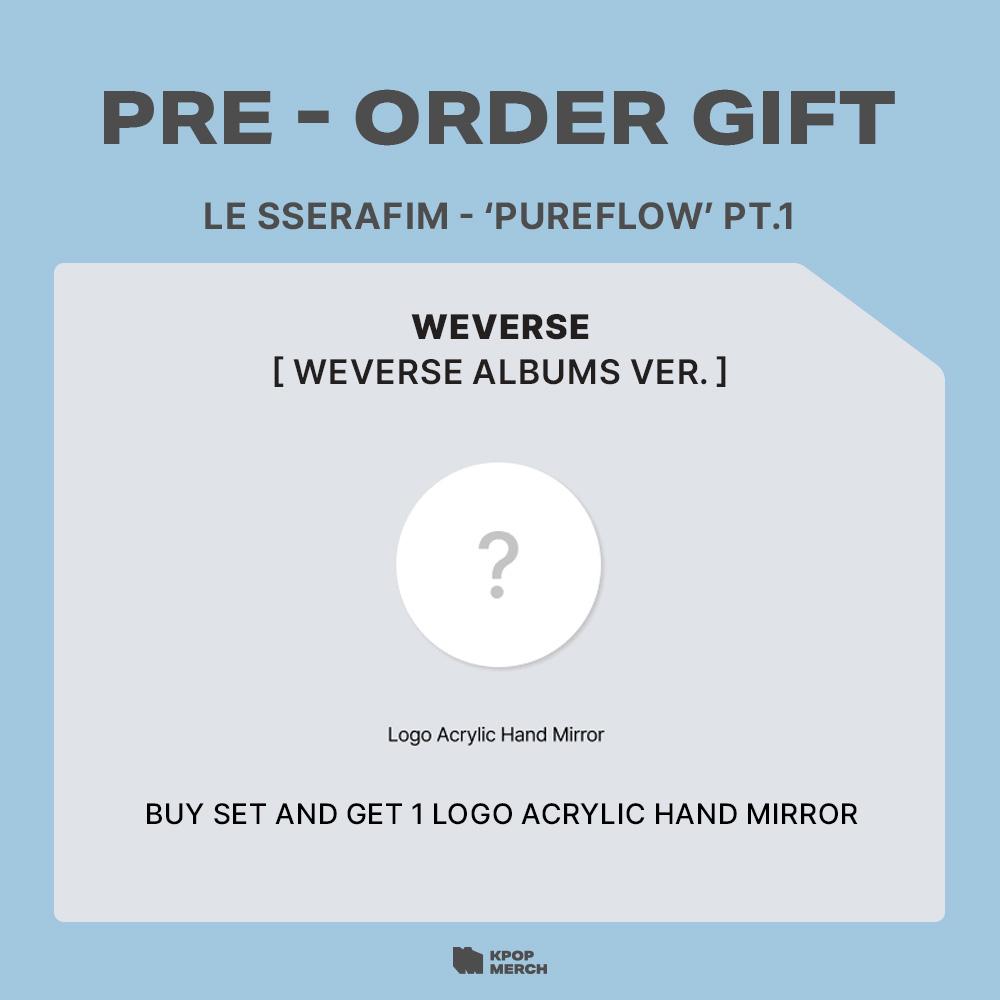 [Précommande] LE SSERAFIM - PUREFLOW pt.1 (Weverse Albums ver.)