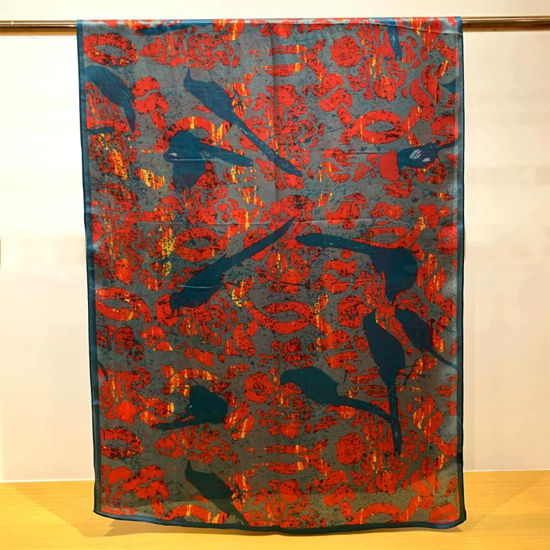 New Hangzhou 100% Natural Real Silk Scarf Women Bandana long Scarves Wrap Kerchief Luxury High Quality Hijab Echarpe pashmina