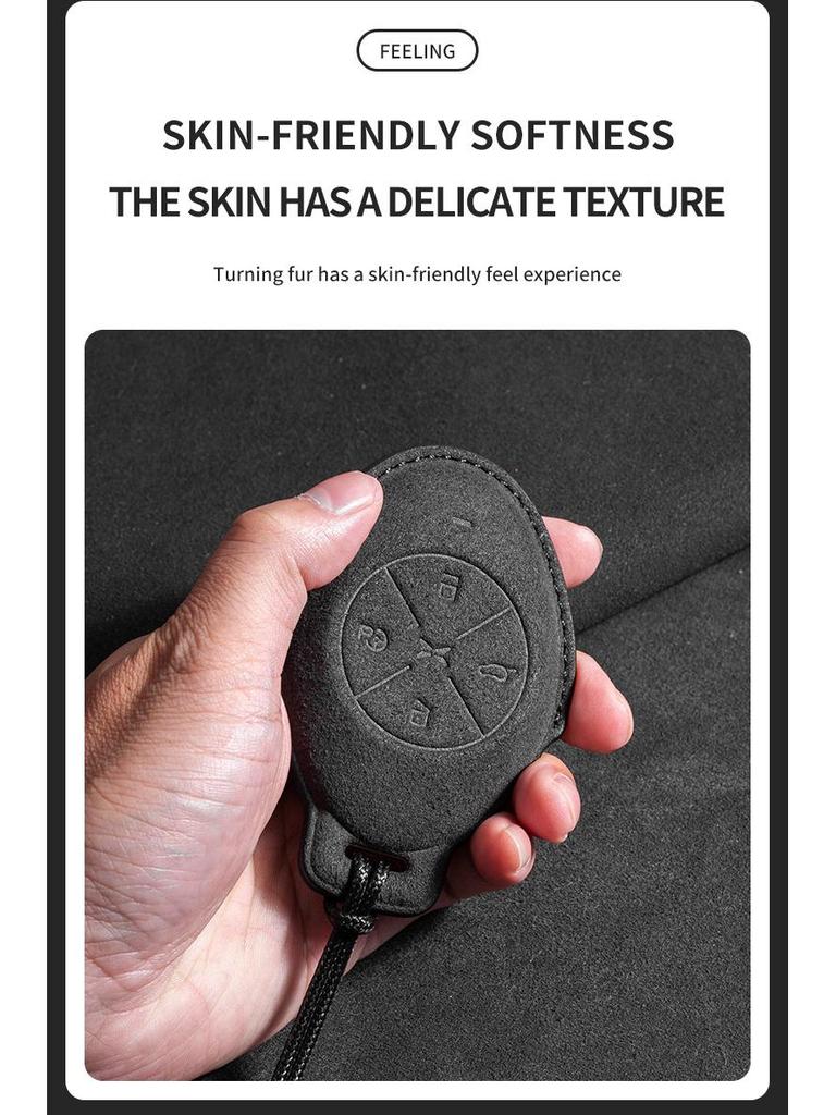 Xiaopeng P7 Suede Key Case for G6, P7i, P5, G3, G3i, G9 Models - Unisex Design with Dedicated Buckle