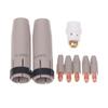 1Set 24KD New Coating Protection Nozzle 0.8/1.0/1.2mm MIG Torch Gas Nozzles Tip Holder Of 24KD MIG MAG Welding Torches