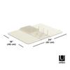 Official Umbra Dish Drainer/Drying Mat with Dish Stand, Linen, UDRY 21018697354