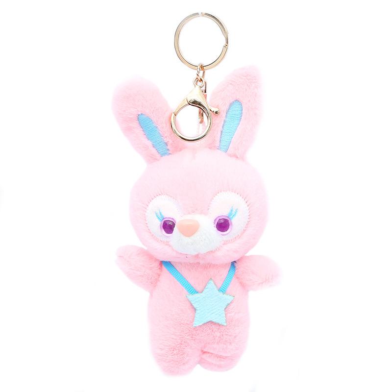 

Keychain Bunny Charming In Multiple Pastel Colors Plush Rabbit Accessory Bag