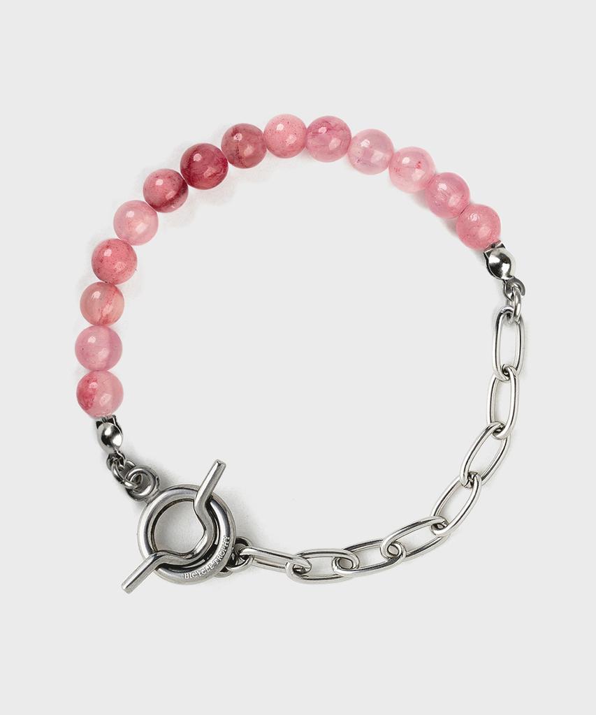 Bicycletrophy Bt Gemstone Bracelet 12 (2 Types / 6Mm Red Multi-Colored Yellow Jade)