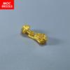 MOC Bricks Pearl Golden Chain Pendant Tassels 25375 4cm Figure Wear Accessory Assembled Building Blocks Toys kids gift