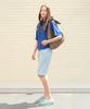 LBYL Sky Blue Herringbone Linen Half Pants