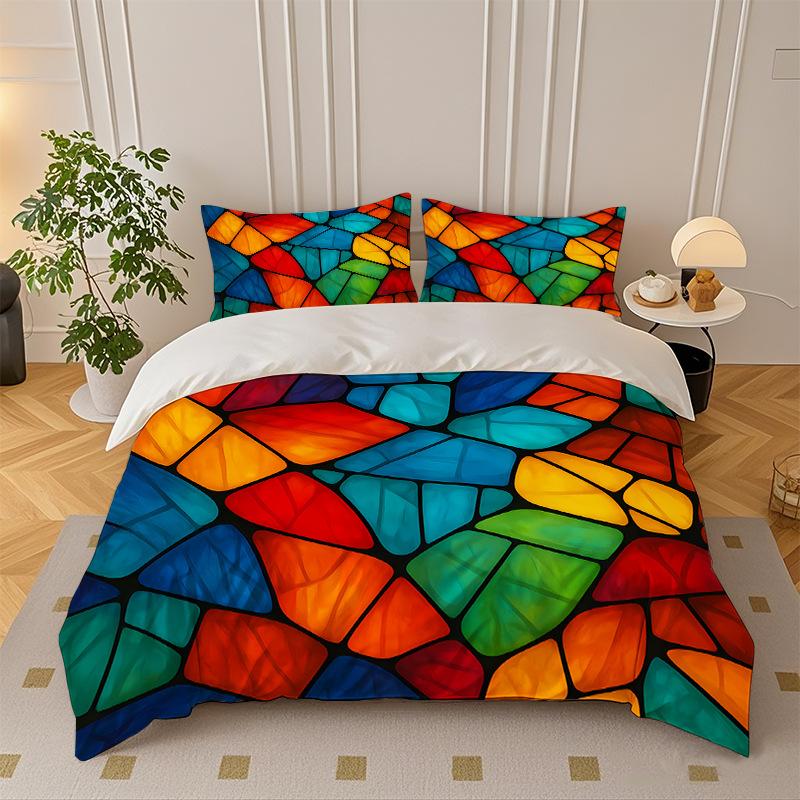 

Quilt Cover Three-Piece Quilt Cover Set Home Textile Bed Sheet Set 140cm * 200cm - cover + and 1 piece