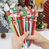 10/20Pcs Christmas Gel Ink Pens Deer Snowman Santa Claus Design Kids Gel Pens School Supplies Christmas Party Favors