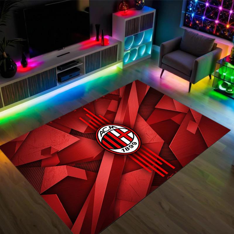 AC Milan Design Crystal Velvet Carpet Cozy Non?Slip Printed Rug For Bedroom Living Room Entrance