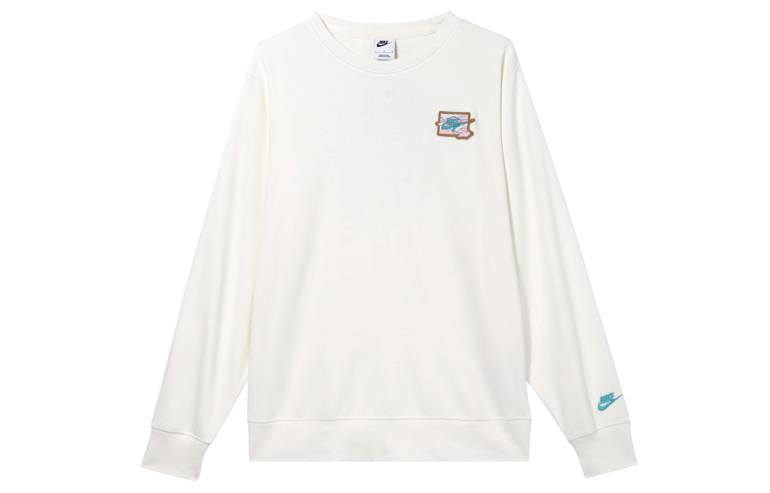 Nike Sweatshirts Men s Beige Crew Neck Moderate Regular FZ0765-133 S