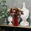 Rustic Milk Can Decor Shabby Chic Vase Farmhouse Vase Decorative Metal Jug Pitcher Vase for Wedding Home Living Room Bathroom Dining Table Desk