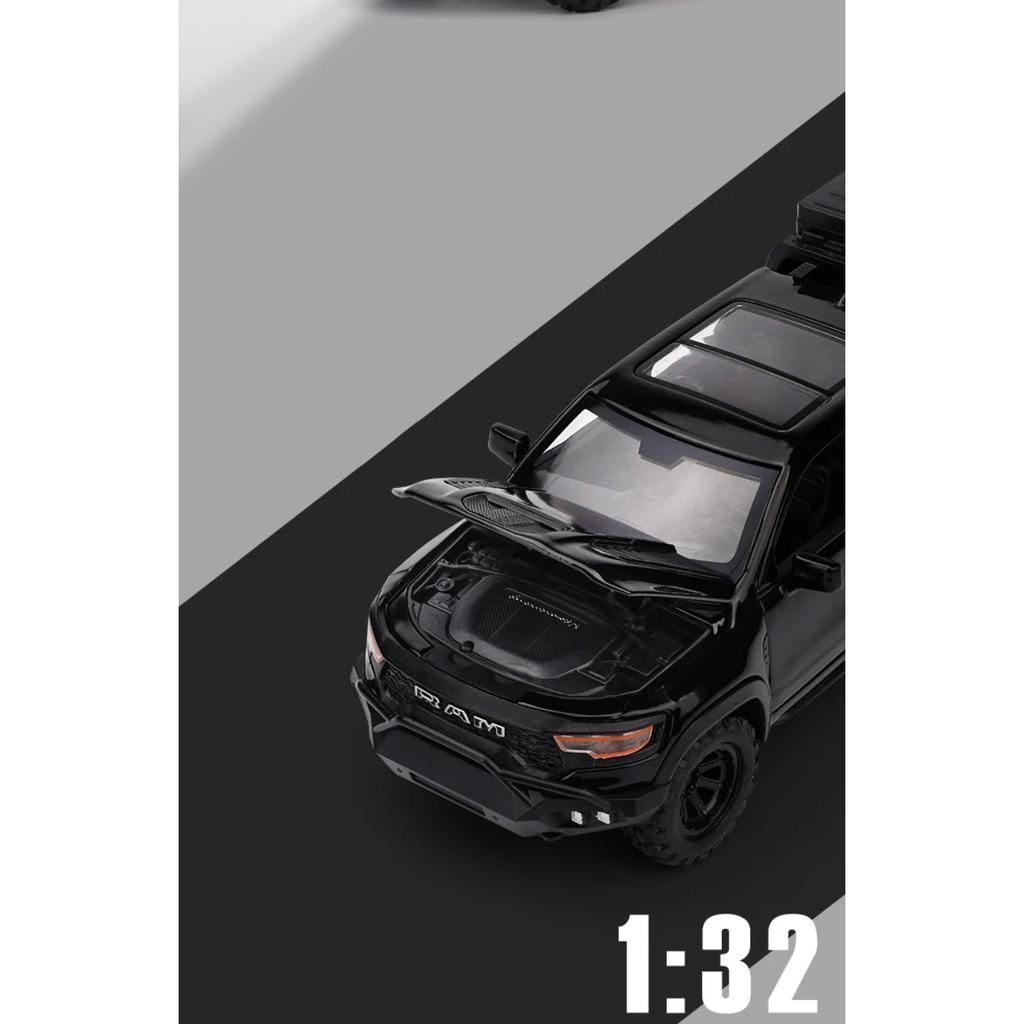 1/32 DODGE Mammoth 1000 TRX RV Car Off Road Vehicle Alloy Diecast Model Camping Car Children's Toy Car Home Decoration Ornaments