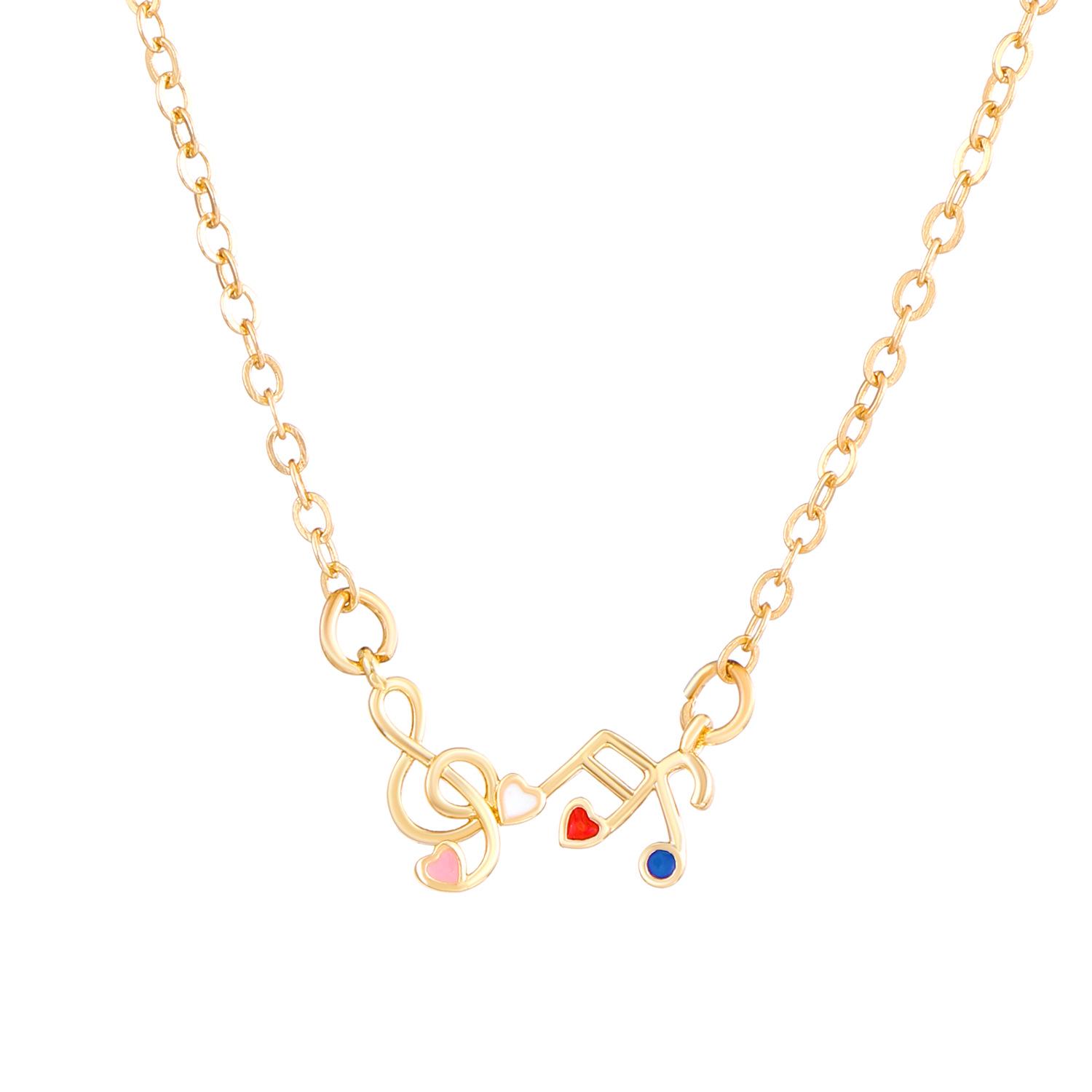 

2024 Красочное ожерелье с подвеской в виде сердечка - Женский японский и корейский стиль