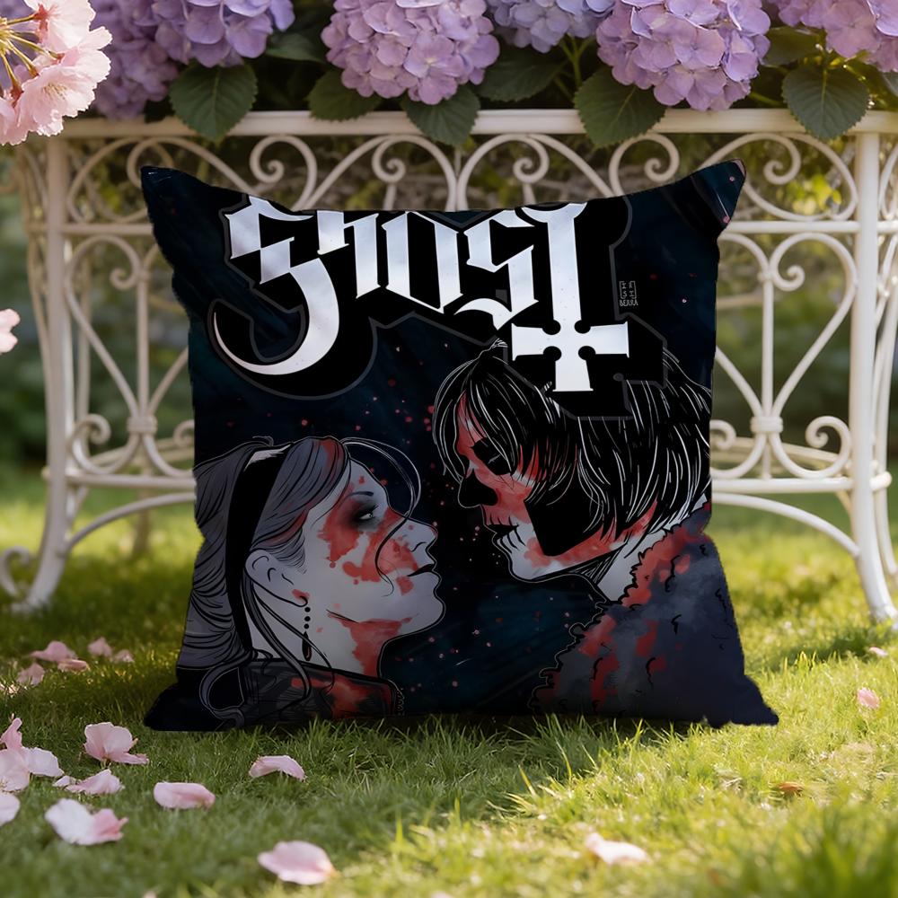 Band G-Ghost Cushion Cover Home & Car Dual-Scene Pillow Cover: Reversible for Premium Comfort