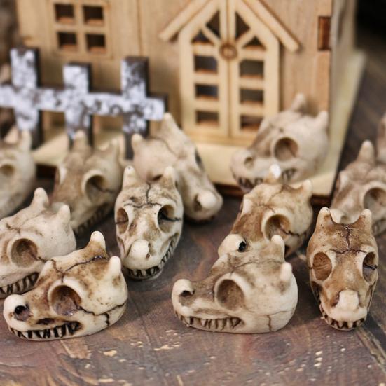 20 Pcs Dragon Skull Miniatures Mini Resin Dragon Skull Heads Decorative Dragon Skull Vase Fillers for Potted Plants Aquarium Garden Landscaping