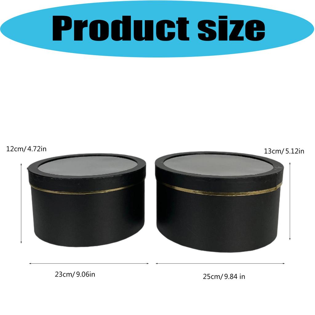 2Pieces High Quality Transparent Party Favors Boxes Display Flower Basket For Decorating With Fruits Flowers And Gifts