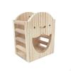 Hängender Heufutterspender aus Holz für Kaninchen, Mehrzweck-Spenderbox für Kleintiere
