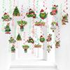 Christmas Party Decoration, Christmas Spiral Hanging Decoration, Hanging Card Hanging Decoration, Scene Arrangement