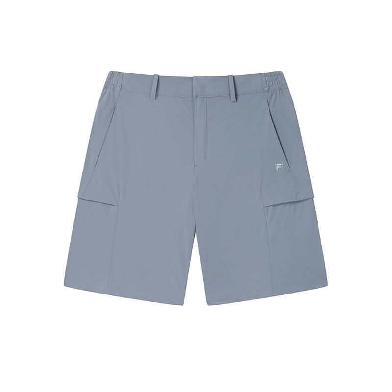FILA White Series Casual Commuting Three-Quarter Shorts Men shorts Dark-Stone-Blue F11M523802F-BU