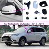 Auto Left Right Rear Heated Rear Mirror Glass Mirror Cover Frame Turn Signal Light Motor For Mitsubishi Outlander 2013-
