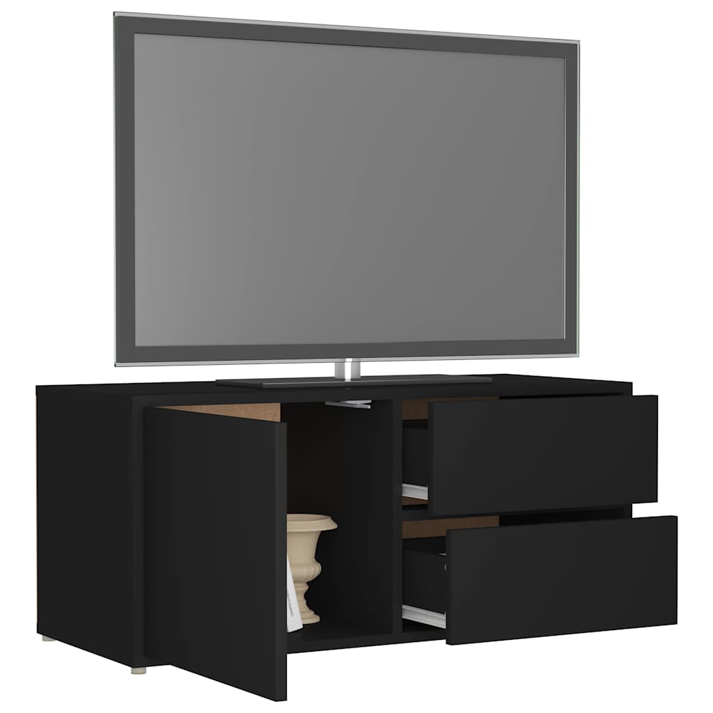 TV Cabinet Black 80 x 34 x 36 cm Particleboard