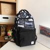 Schoolbag School Bag Male College Student Large Capacity High School Junior High School Student Versatile Tide Brand Backpack Girls Backpack ins 