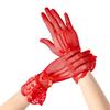 Women Lace Gloves Elegant Short Lace Tea Party Gloves for Women Dinner Party Wedding