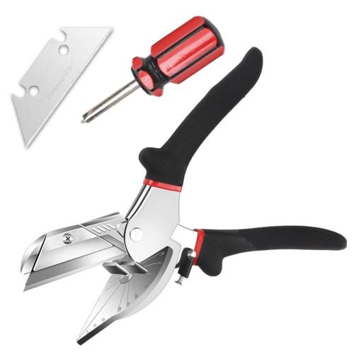 NABESHI Multi-Angle Cutter, Thin Scissors, Universal Cutter for Molding, Adjustable Angle, Woodworking, Plastic Boards, and Wiring