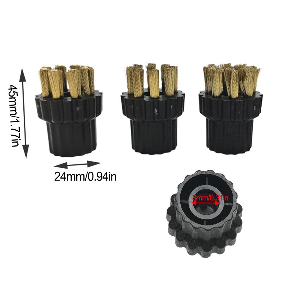 Compact Brush Set Steam Cleaner Attachments Ergonomic Design