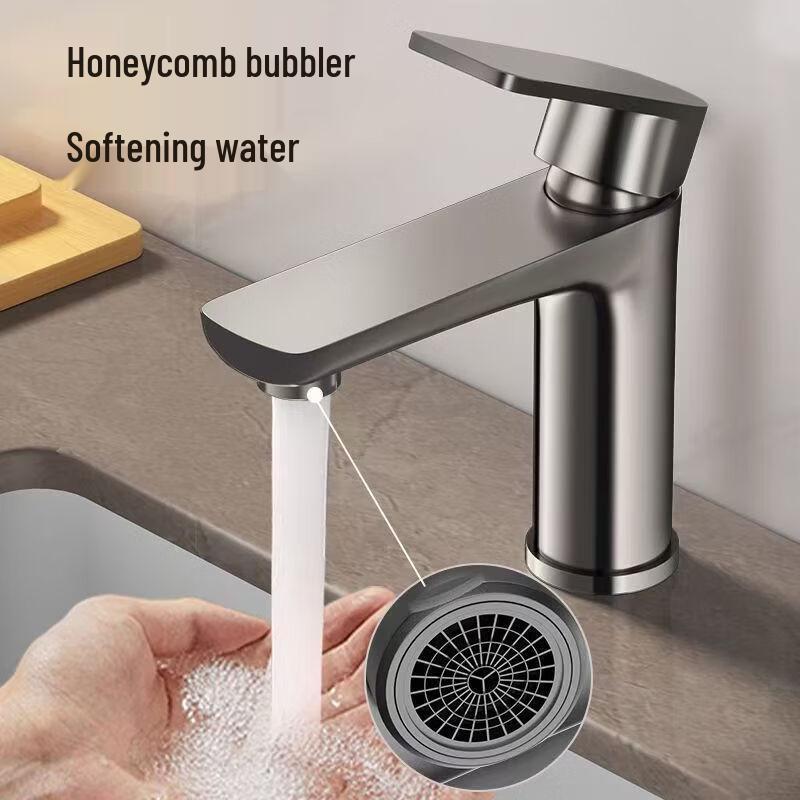 TLXT Stainless Steel Hot & Cold Basin Faucet