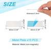 PATIKIL 15 Pieces Steel Plate 30mm X 60mm Rectangle Strong