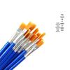 Exclusive Temu Watercolor & Acrylic Nylon Brushes Set: Plastic Rod, Liner & Flat Head.