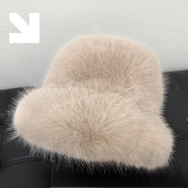 Natural Winter Hats Women Knit Beanie Hat Balaclava Lady Winter Snow Cap Luxury