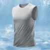 Summer Running Vest Breathable Sleeveless Top Stretch Fitness Vest Men's Reflective Jogging T-Shirt Gym Vests Men Quick Drying
