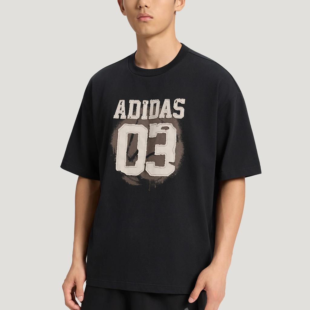 Adidas Gfx Street Style Loose Basketball Sports Short Sleeve T-Shirt Men Tops KX4882
