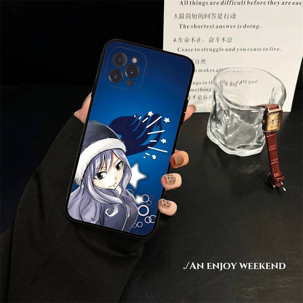 Anime F-Fairy Tail Cool Phone Case For Iphone 16 15 17 13 14 12 11 Pro Max Plus Black Shell Cover Case iPhone 13