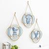 29CM Mediterranean Style Wood Lifebuoy Hanging Crafts Bar Hotel Living Room Background Wall Pendant Kids Room Home Decor