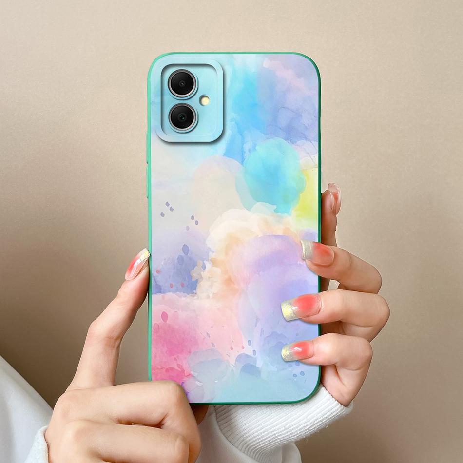 For Samsung Galaxy A05 A05S Case Cute Design Full Protection Funda For Samsung A 05 Soft Liquid Silicone Phone Back Cover Coque